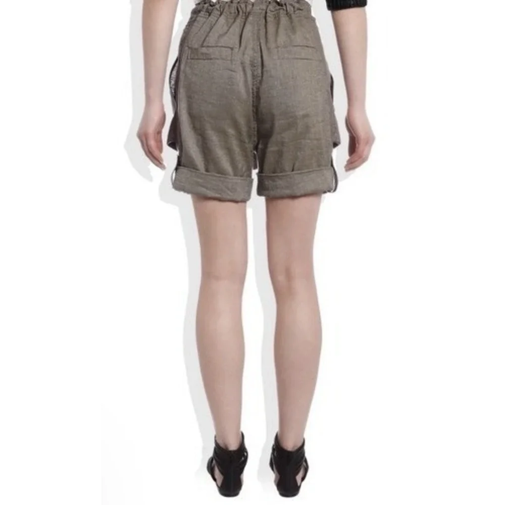 By Malene Birger Olive High Waisted Tie Belt Button Cargo‎ Shorts Women 38 China